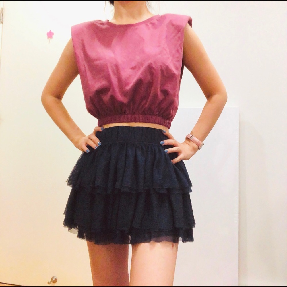 Abercrombie&Fitch - Navy Blue Mini Skirt - XS